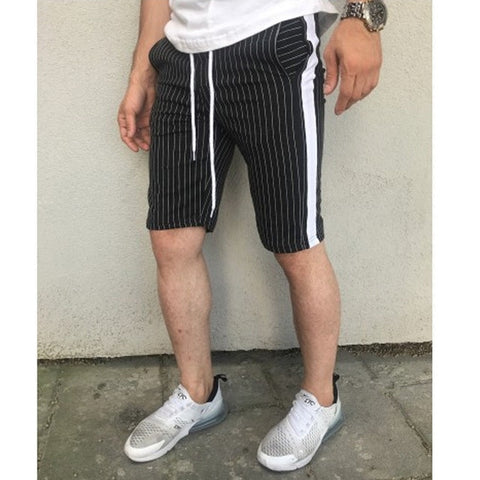 New Stripe Men's spring autumn skinny Fashion Jogger Pants Hip Hop Straight Casual Trousers Slim Fitness  Long Pants M-2XL