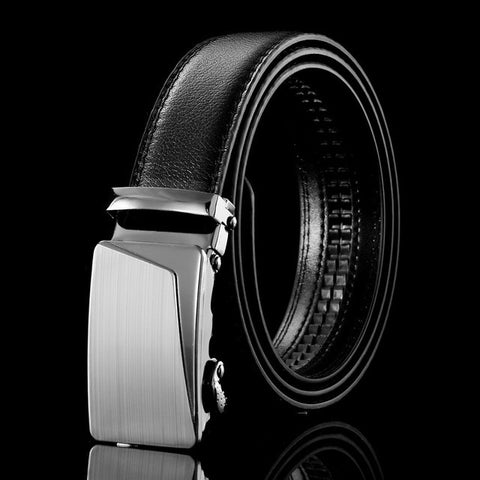 Mens Business Style Belt Leather Strap Male Belt Automatic Buckle Belts For Men Top Quality Girdle Belts For Jeans