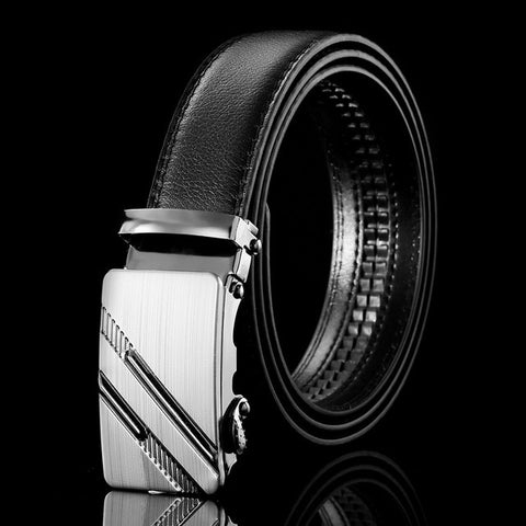 Mens Business Style Belt Leather Strap Male Belt Automatic Buckle Belts For Men Top Quality Girdle Belts For Jeans