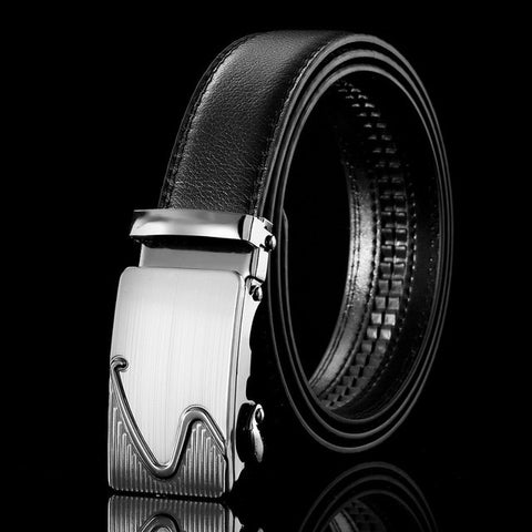 Mens Business Style Belt Leather Strap Male Belt Automatic Buckle Belts For Men Top Quality Girdle Belts For Jeans