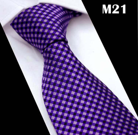 CityRaider Brand Cravate 2019 New Solid Purple Neck Ties For Mens Slim Wedding Tie 8cm Width Mens Gravata Neckties Silk CR025