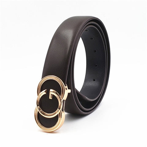 Black  Belts for Men Women Smooth Buckle Designer Luxury Straps 2019 New Belt