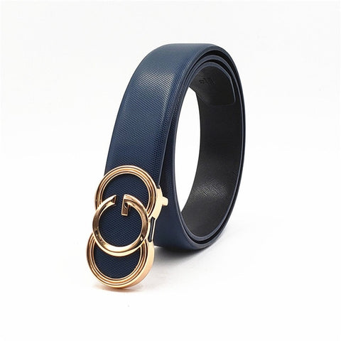 Black  Belts for Men Women Smooth Buckle Designer Luxury Straps 2019 New Belt