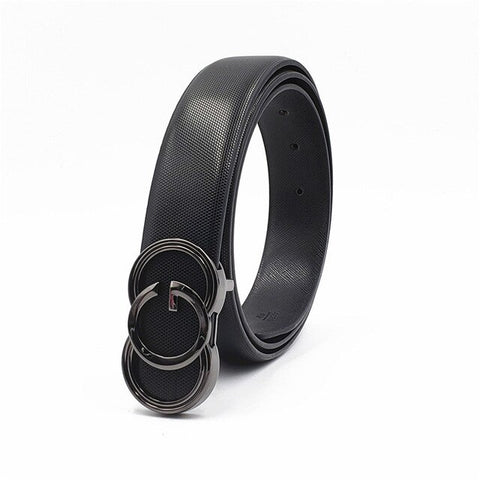 Black  Belts for Men Women Smooth Buckle Designer Luxury Straps 2019 New Belt