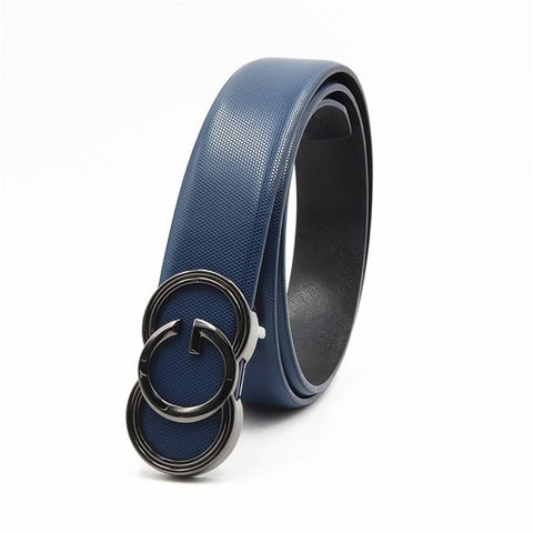 Black  Belts for Men Women Smooth Buckle Designer Luxury Straps 2019 New Belt