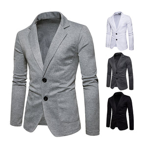 New Men 's Sweater Thin Korean Slim V-Neck Cardigan Men' s Sweater Men 's Jacket Spring New Style Lapel Collar Blazer Outwear