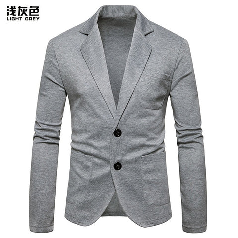 New Men 's Sweater Thin Korean Slim V-Neck Cardigan Men' s Sweater Men 's Jacket Spring New Style Lapel Collar Blazer Outwear