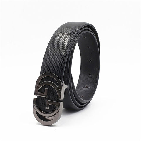 Black  Belts for Men Women Smooth Buckle Designer Luxury Straps 2019 New Belt