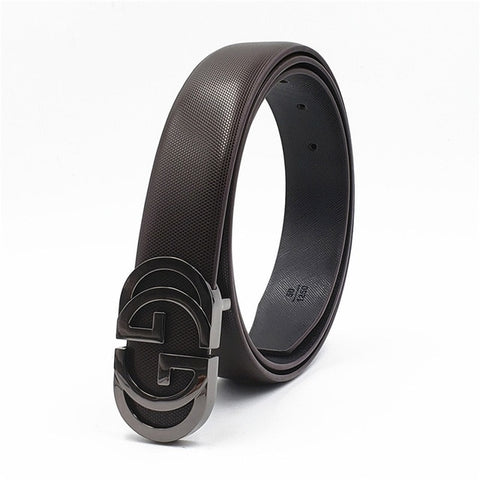 Black  Belts for Men Women Smooth Buckle Designer Luxury Straps 2019 New Belt