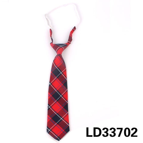 Fashion Women Neck Tie for Christmas Cotton Boys Girls Ties Slim Plaid Necktie For Gifts Casual Novelty Tie Rubber Neckties