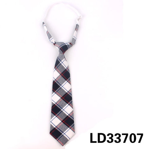 Fashion Women Neck Tie for Christmas Cotton Boys Girls Ties Slim Plaid Necktie For Gifts Casual Novelty Tie Rubber Neckties