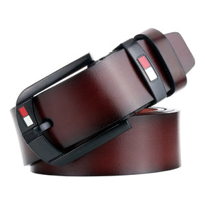 New Fashion Men Belts Of  Leather Luxury Designer Brown Vintage Waist Belt For Jeans