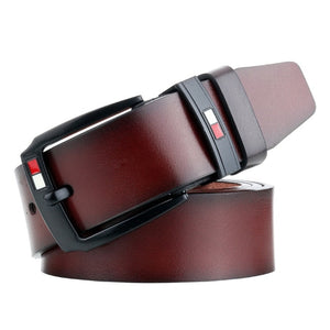 New Fashion Men Belts Of  Leather Luxury Designer Brown Vintage Waist Belt For Jeans