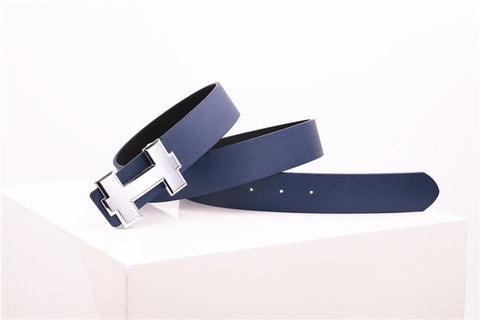 Luxury Designer H Brand Designer Belts Men High Quality Male PU Leather Women Belt Buckle Strap for Jeans Black size 105cm