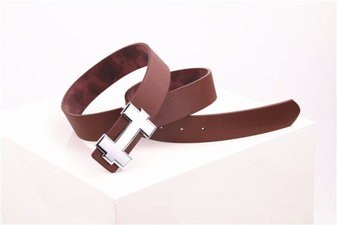 Luxury Designer H Brand Designer Belts Men High Quality Male PU Leather Women Belt Buckle Strap for Jeans Black size 105cm