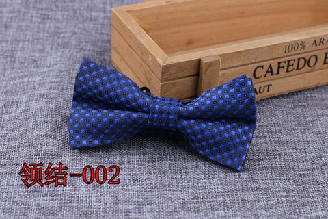 Brand New 100% Microfiber Bowtie Woven Dot Checked Stripped Bow Tie Butterfly Wedding Dress Mens Formal Dot Dog Butterfly Blue