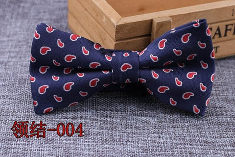 Brand New 100% Microfiber Bowtie Woven Dot Checked Stripped Bow Tie Butterfly Wedding Dress Mens Formal Dot Dog Butterfly Blue