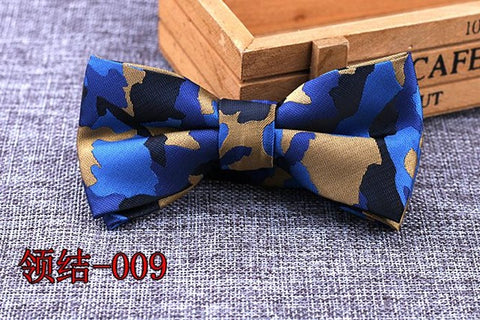 Brand New 100% Microfiber Bowtie Woven Dot Checked Stripped Bow Tie Butterfly Wedding Dress Mens Formal Dot Dog Butterfly Blue