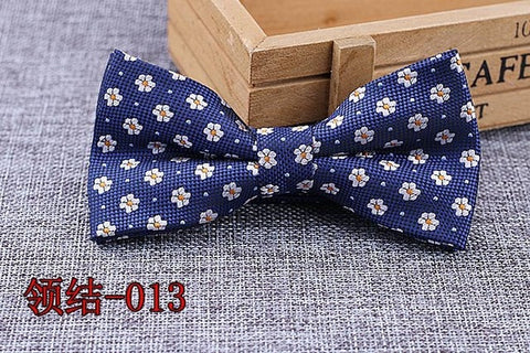 Brand New 100% Microfiber Bowtie Woven Dot Checked Stripped Bow Tie Butterfly Wedding Dress Mens Formal Dot Dog Butterfly Blue