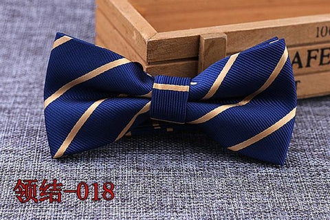 Brand New 100% Microfiber Bowtie Woven Dot Checked Stripped Bow Tie Butterfly Wedding Dress Mens Formal Dot Dog Butterfly Blue