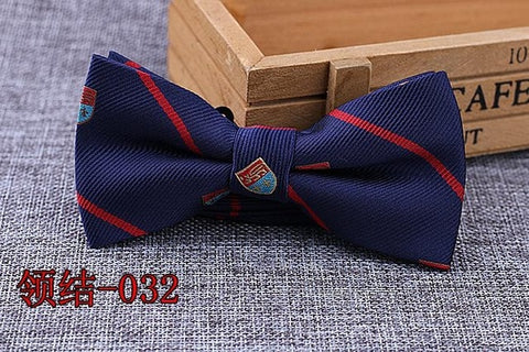 Brand New 100% Microfiber Bowtie Woven Dot Checked Stripped Bow Tie Butterfly Wedding Dress Mens Formal Dot Dog Butterfly Blue