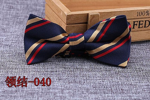 Brand New 100% Microfiber Bowtie Woven Dot Checked Stripped Bow Tie Butterfly Wedding Dress Mens Formal Dot Dog Butterfly Blue