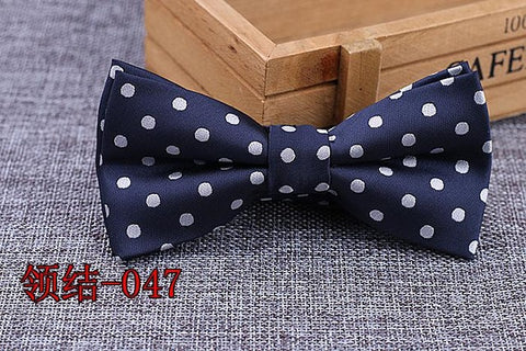 Brand New 100% Microfiber Bowtie Woven Dot Checked Stripped Bow Tie Butterfly Wedding Dress Mens Formal Dot Dog Butterfly Blue