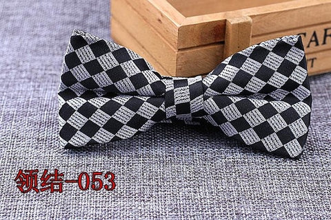 Brand New 100% Microfiber Bowtie Woven Dot Checked Stripped Bow Tie Butterfly Wedding Dress Mens Formal Dot Dog Butterfly Blue