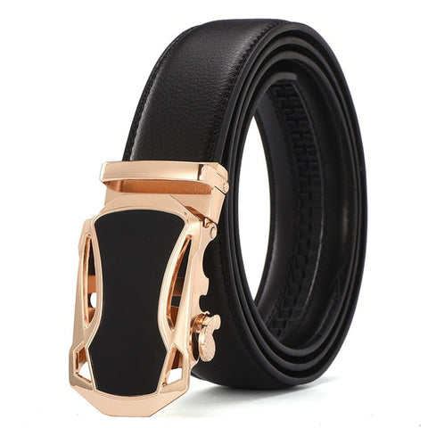 2019 New Male Designer Automatic Buckle Cowhide Leather men belt Famous Brand Belt Luxury belts for men Ceinture Homme