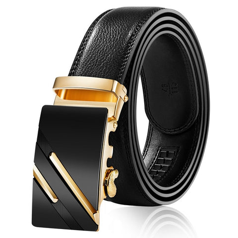 2019 New Male Designer Automatic Buckle Cowhide Leather men belt Famous Brand Belt Luxury belts for men Ceinture Homme