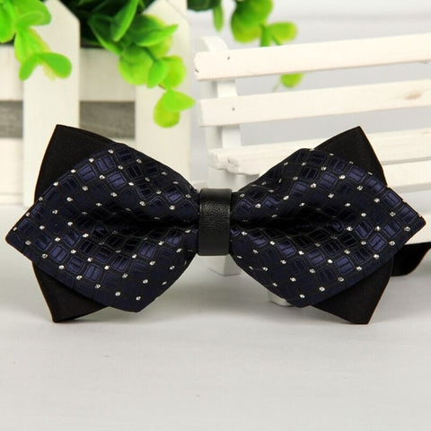 mens bow tie red pointed black and gold fashion butterfly party wedding bow ties for men's girls boys bowtie kids be usable