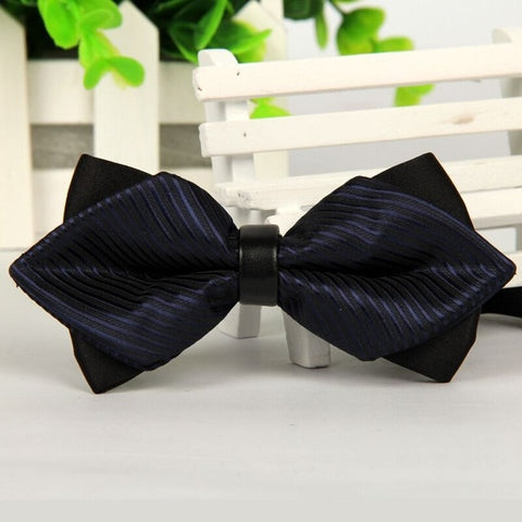 mens bow tie red pointed black and gold fashion butterfly party wedding bow ties for men's girls boys bowtie kids be usable