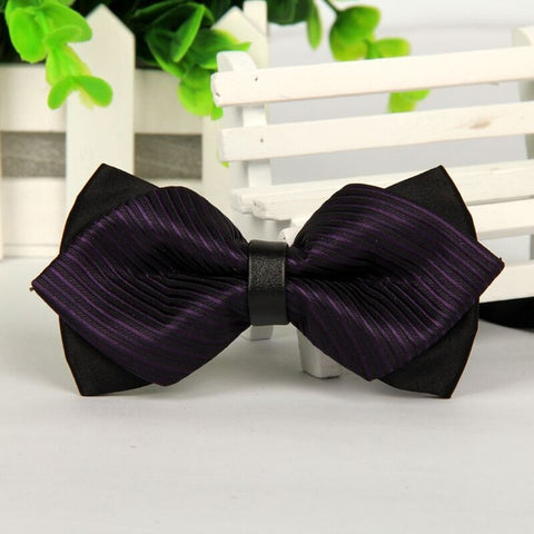 mens bow tie red pointed black and gold fashion butterfly party wedding bow ties for men's girls boys bowtie kids be usable