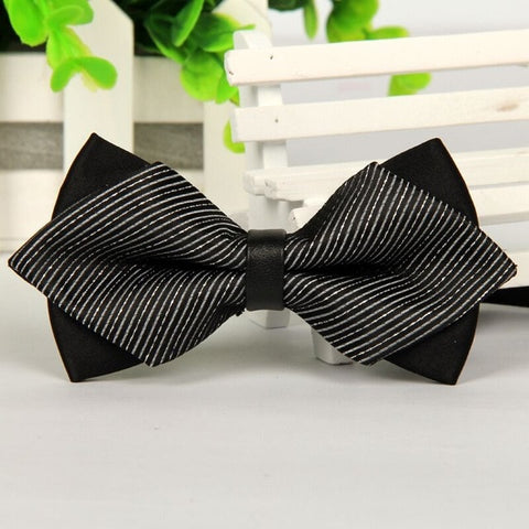 mens bow tie red pointed black and gold fashion butterfly party wedding bow ties for men's girls boys bowtie kids be usable