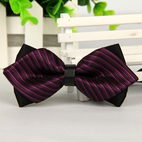 mens bow tie red pointed black and gold fashion butterfly party wedding bow ties for men's girls boys bowtie kids be usable