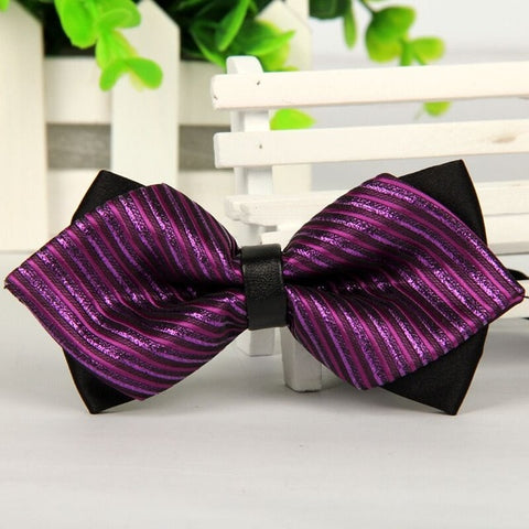 mens bow tie red pointed black and gold fashion butterfly party wedding bow ties for men's girls boys bowtie kids be usable