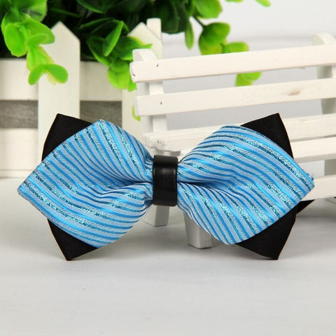 mens bow tie red pointed black and gold fashion butterfly party wedding bow ties for men's girls boys bowtie kids be usable