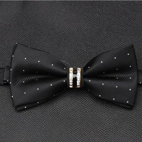 Men Luxurious Bowtie Groom Mens Striped Plaid Cravat Gravata Fashion Butterfly Wedding Bow Ties for Male Accessories Gifts Tie