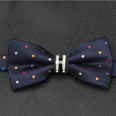 Men Luxurious Bowtie Groom Mens Striped Plaid Cravat Gravata Fashion Butterfly Wedding Bow Ties for Male Accessories Gifts Tie