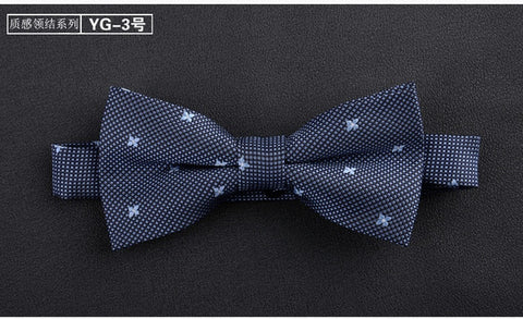 luxur bow tie men Jacquard Woven 100% Silk Solid Polka Dots Stripe Yellow Navy Blue red wedding gift butterfly black Boys bowtie