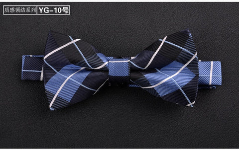 luxur bow tie men Jacquard Woven 100% Silk Solid Polka Dots Stripe Yellow Navy Blue red wedding gift butterfly black Boys bowtie