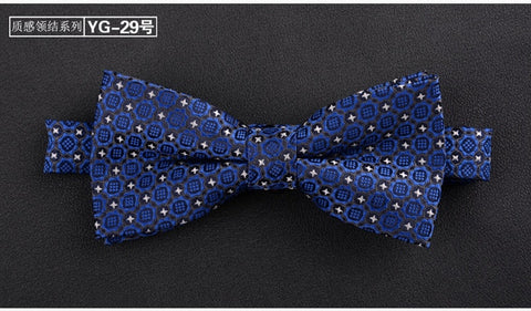 luxur bow tie men Jacquard Woven 100% Silk Solid Polka Dots Stripe Yellow Navy Blue red wedding gift butterfly black Boys bowtie