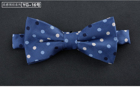 luxur bow tie men Jacquard Woven 100% Silk Solid Polka Dots Stripe Yellow Navy Blue red wedding gift butterfly black Boys bowtie