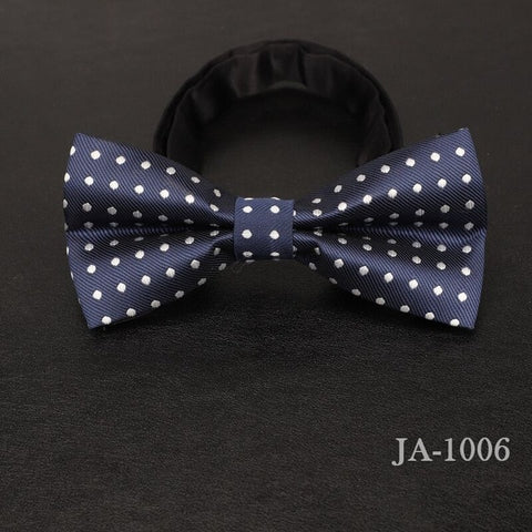 luxur bow tie men Jacquard Woven 100% Silk Solid Polka Dots Stripe Yellow Navy Blue red wedding gift butterfly black Boys bowtie