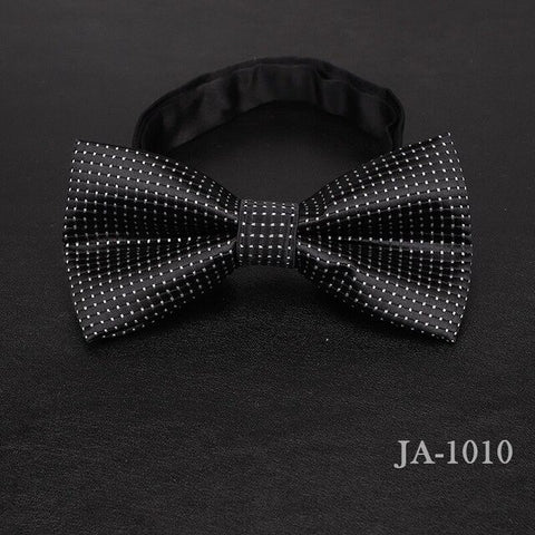 luxur bow tie men Jacquard Woven 100% Silk Solid Polka Dots Stripe Yellow Navy Blue red wedding gift butterfly black Boys bowtie