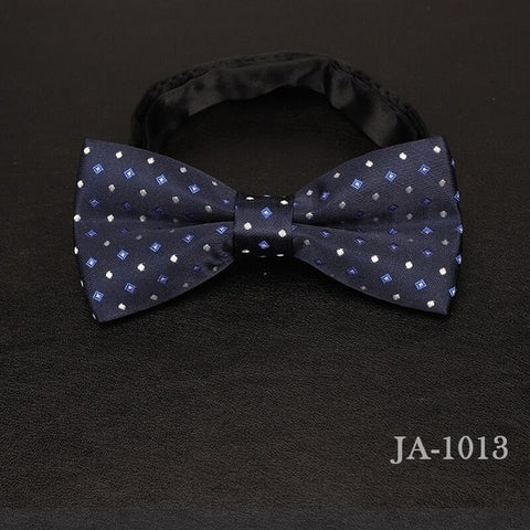 luxur bow tie men Jacquard Woven 100% Silk Solid Polka Dots Stripe Yellow Navy Blue red wedding gift butterfly black Boys bowtie