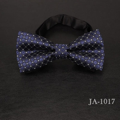 luxur bow tie men Jacquard Woven 100% Silk Solid Polka Dots Stripe Yellow Navy Blue red wedding gift butterfly black Boys bowtie