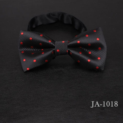 luxur bow tie men Jacquard Woven 100% Silk Solid Polka Dots Stripe Yellow Navy Blue red wedding gift butterfly black Boys bowtie