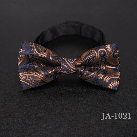 luxur bow tie men Jacquard Woven 100% Silk Solid Polka Dots Stripe Yellow Navy Blue red wedding gift butterfly black Boys bowtie