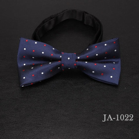 luxur bow tie men Jacquard Woven 100% Silk Solid Polka Dots Stripe Yellow Navy Blue red wedding gift butterfly black Boys bowtie